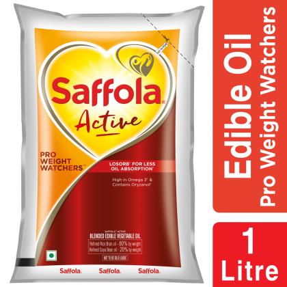 Saffola Active Pro Weight Watchers RiceBran Based Blended Oil 1 L