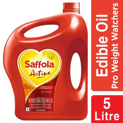 Saffola Active RiceBran Based Blended Oil 5 L